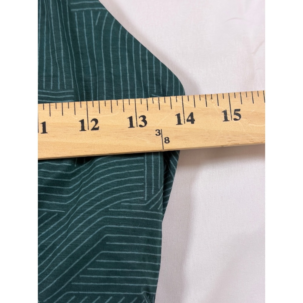 Prana Green Geometric Halter Midi Dress with Built-in Bra Womens Medium - Picture 10 of 15